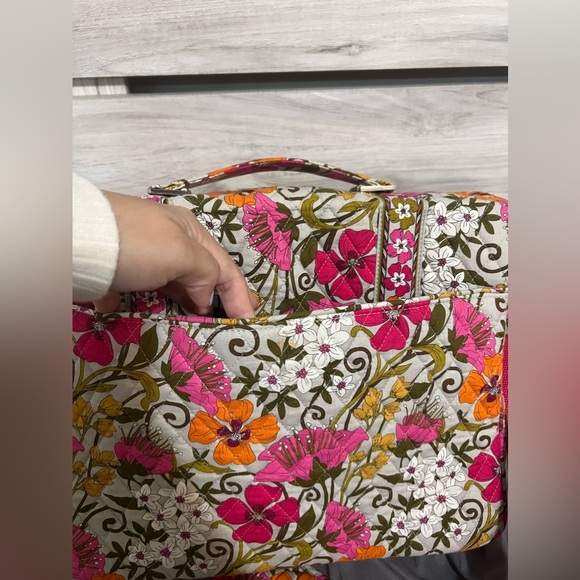 Vera Bradley Tea Garden Messenger/Laptop Bag Top Handle/Long Strap - Picture 10 of 10